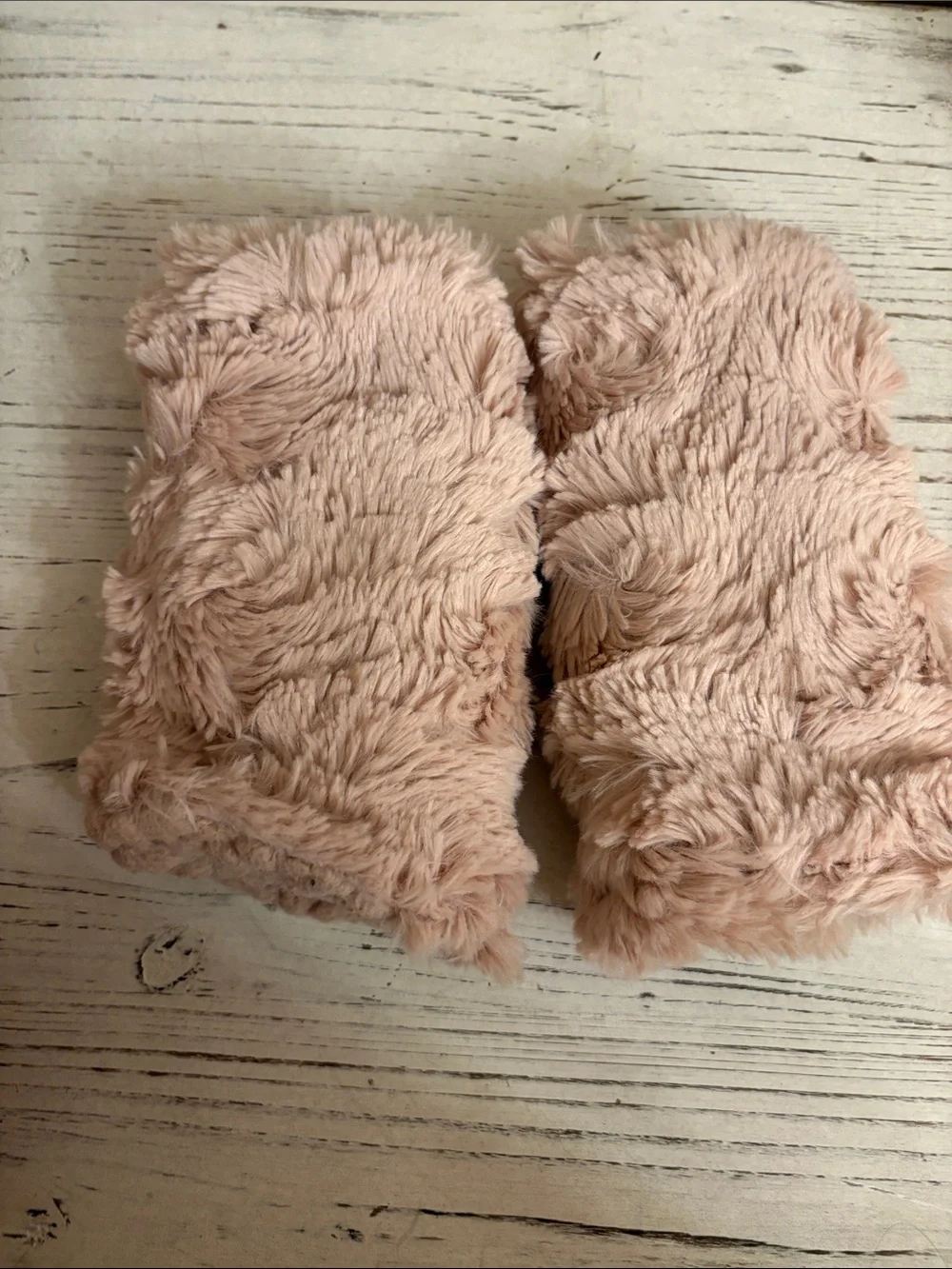 Plush Hand Warmers - Blush Pink Faux Fur